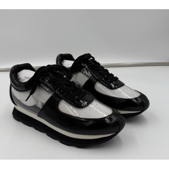 Jessica Rich Sneaker Transparent Womens Black Size EU 36 USA 5.5 6 New - Picture 1 of 11